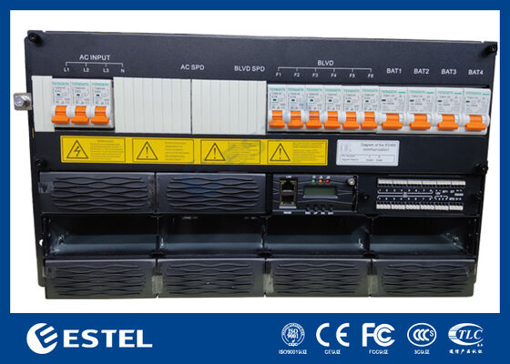DC48V 24kw système de rectificateur à arrêt unique monture de support électrique télécom intelligent