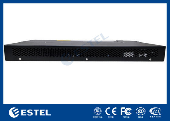 Système d'alimentation CC télécom monté en rack 1U avec distribution intégrée et contrôleur intelligent
