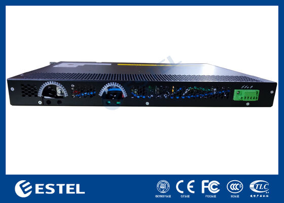 Étagère d'extension solaire haute tension DC et DC 1U à 2 emplacements pour systèmes d'alimentation de télécommunications 48 V
