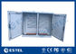 Clôture de distribution d'énergie de rail du Cabinet DIN de station de base de deux baies d'acier inoxydable