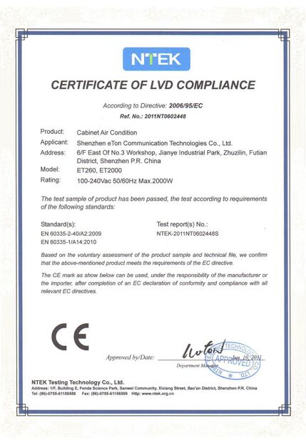 LA CHINE ESTEL (GUANGDONG) TECHNOLOGY CO., LTD. certifications